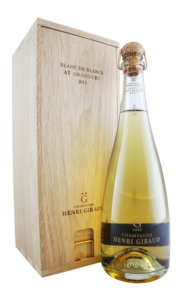 Henri Giraud Blanc de Blancs 2014 with OWC (Original Wooden Case)